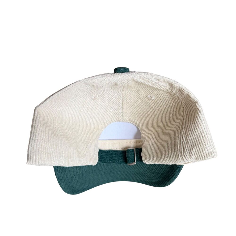 The Bookish Atelier Bookish Hat NWOT Never Worn Green Cream Corduroy Cap Books - Picture 3 of 3